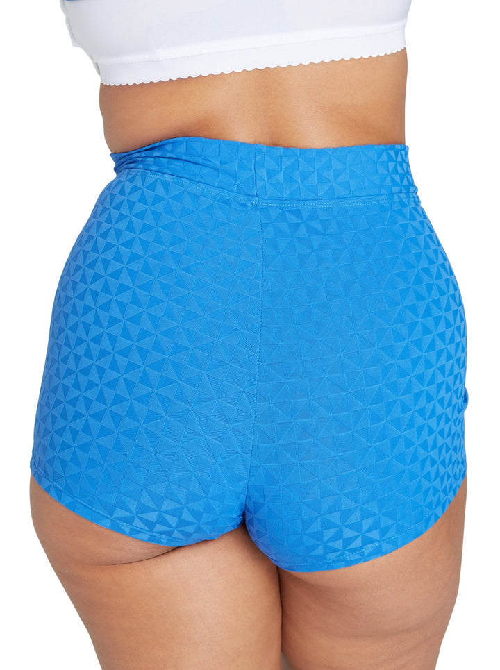 Genevieve Not So Short Swimshorts - Aztec Blue - Erilan
