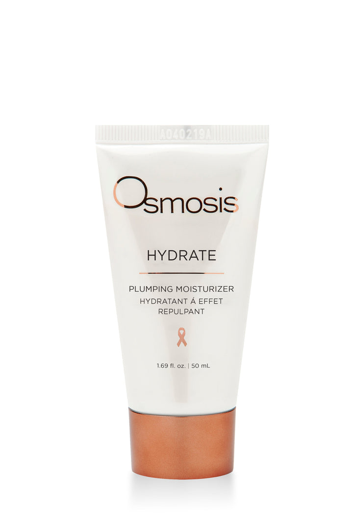 Osmosis Hydrate plumping moisturizer tube on a white background