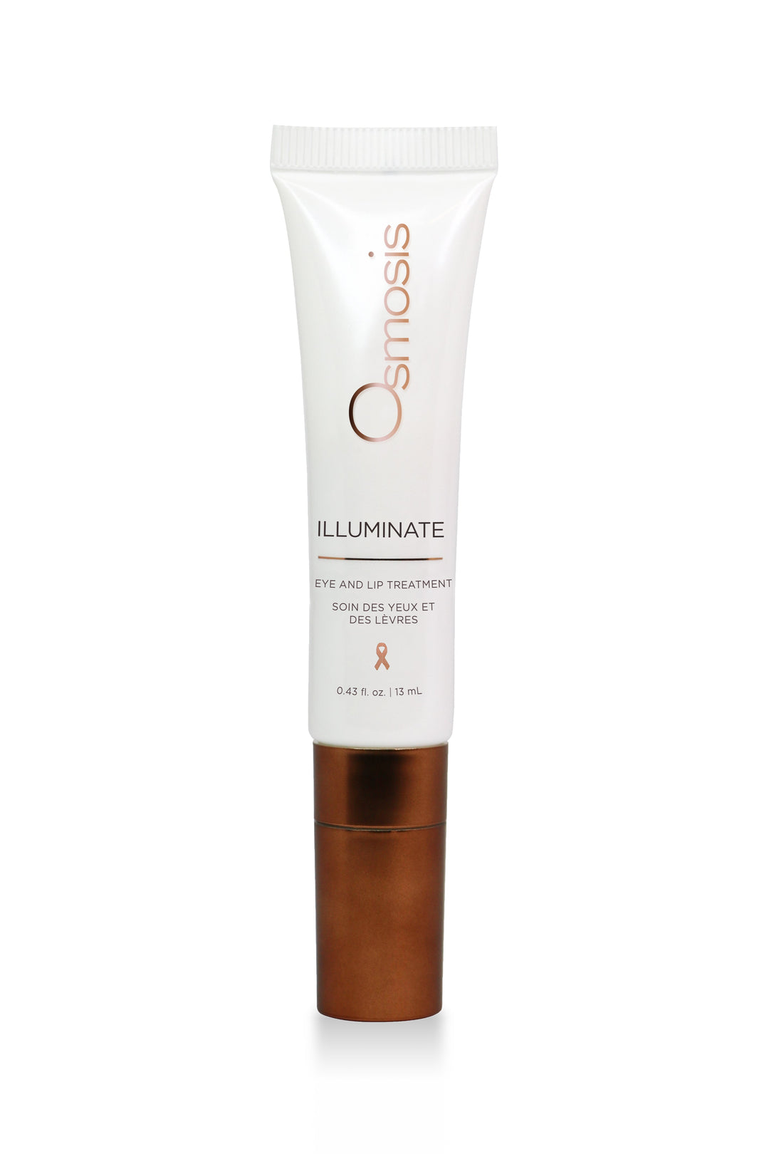Osmosis Illuminate eye and lip treatment tube on a white background