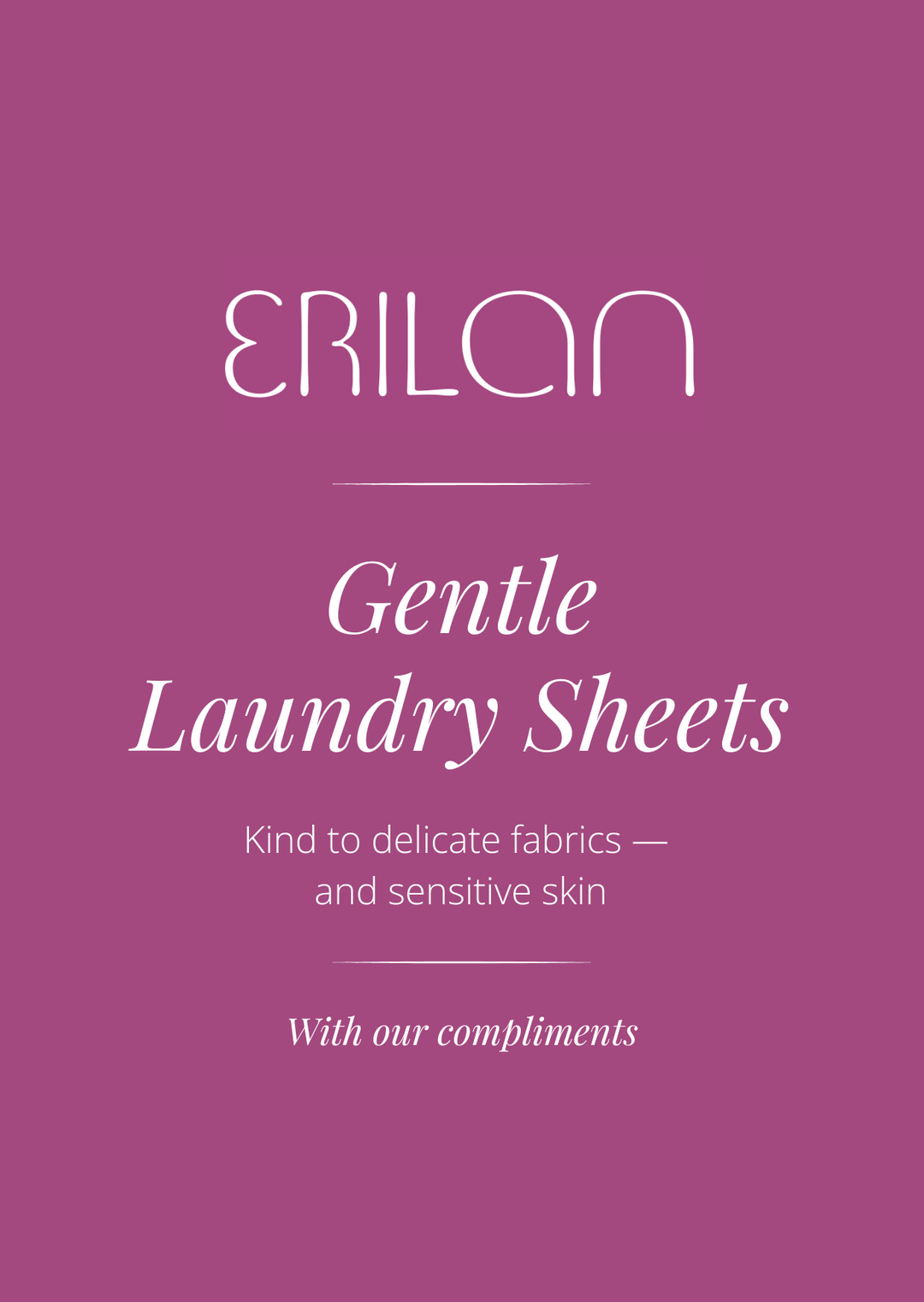 Erilan Laundry Sheets 10 pack - Erilan