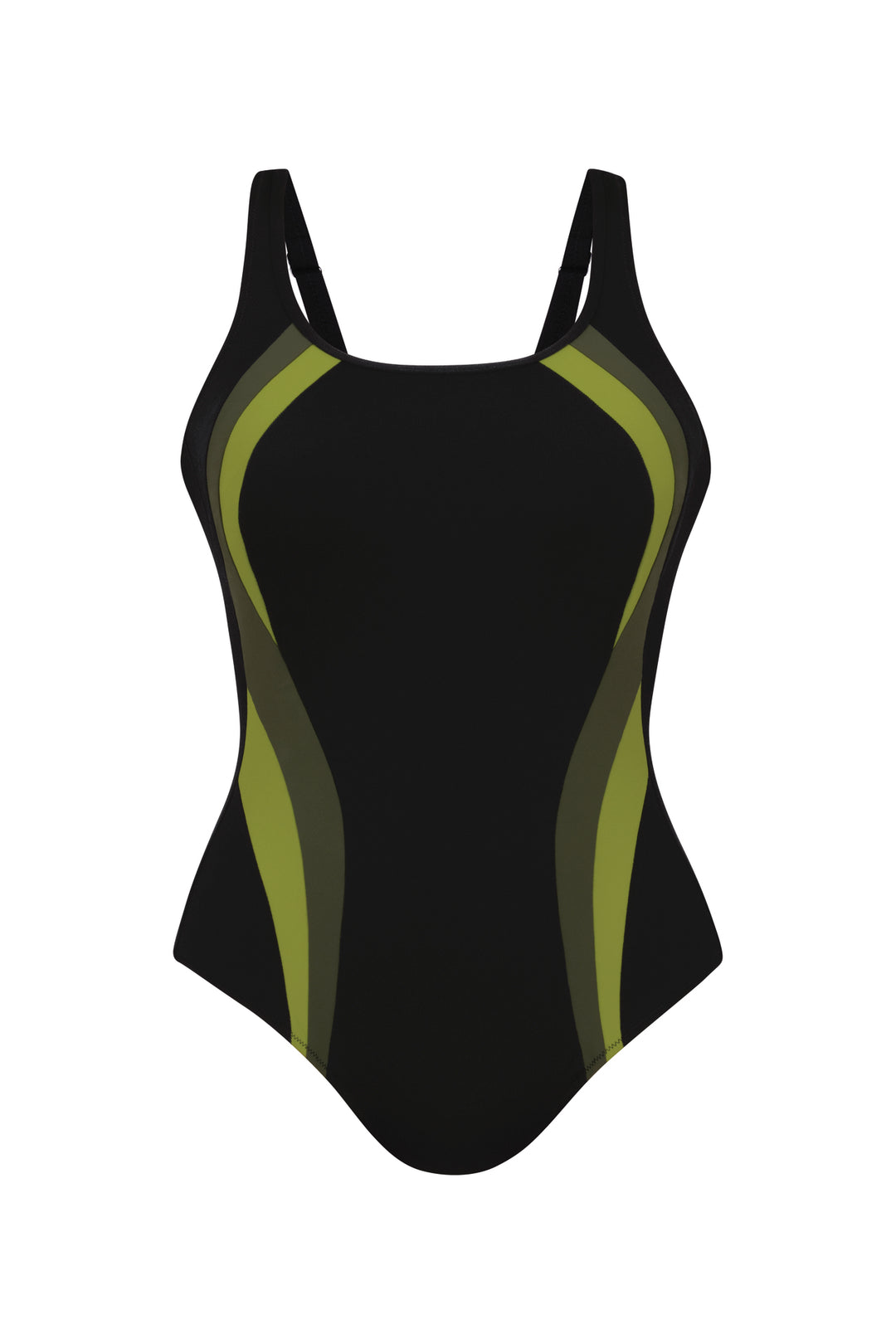 Anita Winnipeg Mastectomy Swimsuit - Black/Green