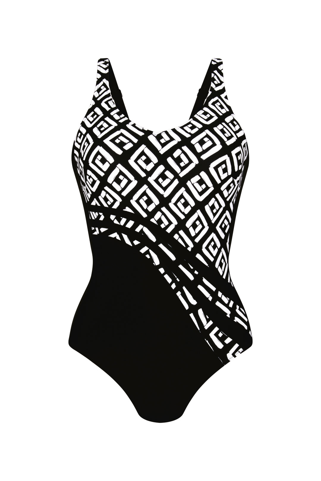 Anita Dirban Mastectomy Swimsuit - Black/White