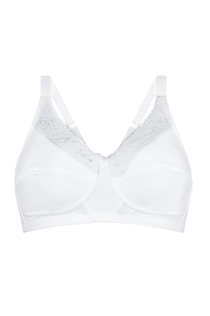 White bra on a white background