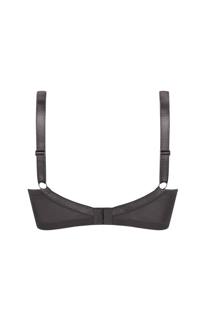 Amoena Nancy Front Fastening Mastectomy Bra - Dark Grey - Erilan
