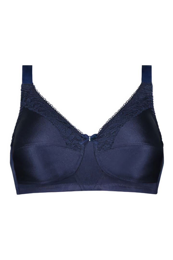 Amoena Nancy Wire Free Mastectomy Bra - Dark Blue - Erilan