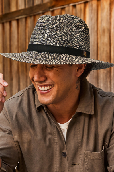 Cancer Council Outback Lightweight Fedora - Grey/Black - Erilan