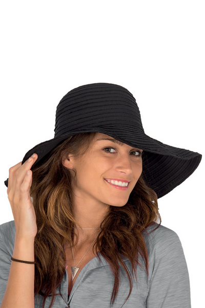 Cancer Council Endless Summer Resort Sun Hat - Solid Black - Erilan