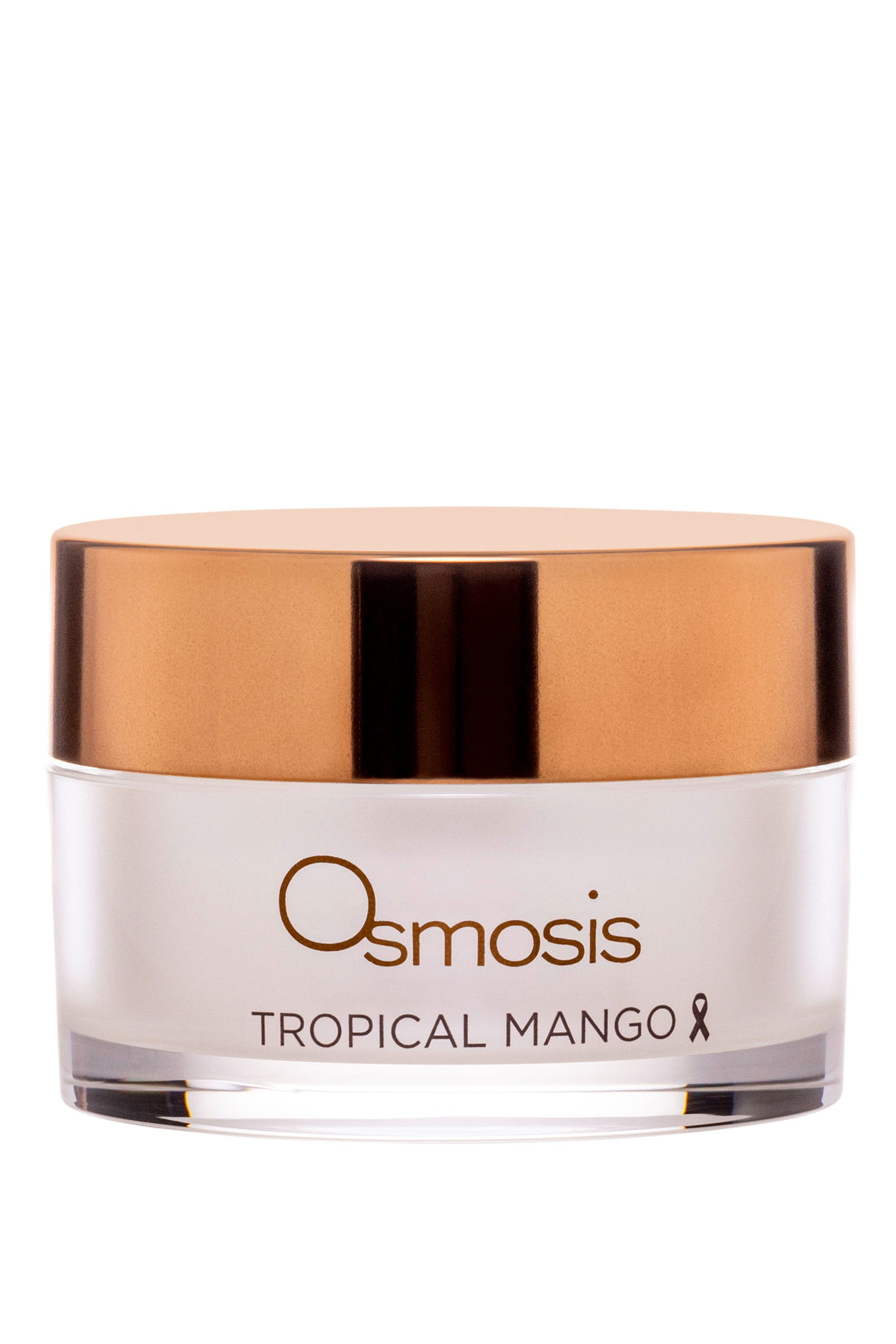 Osmosis Tropical Mango skincare product jar on a white background
