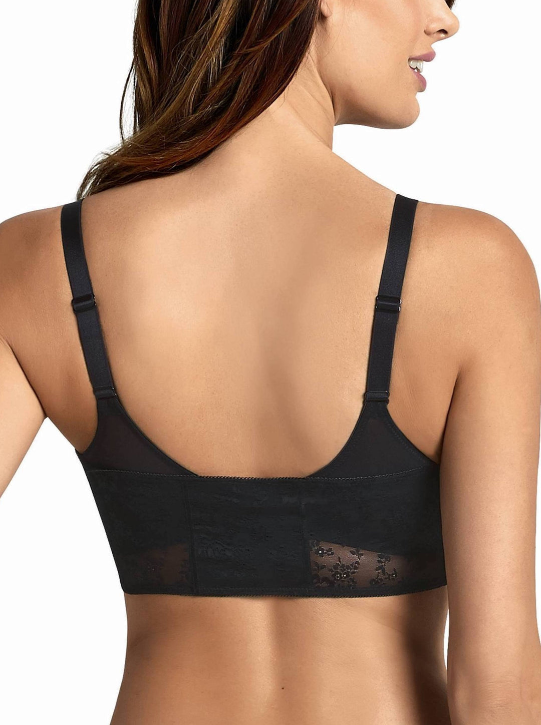Anita Fleur Lace Bandeau Top: Black - Erilan