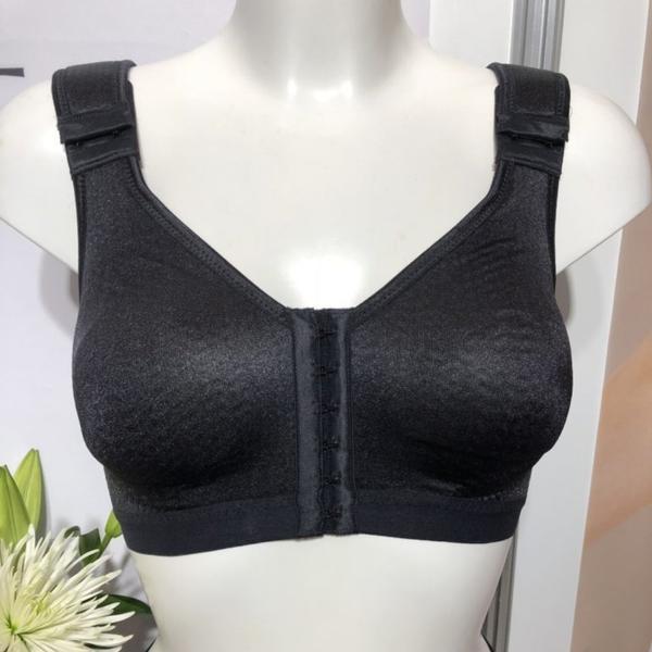 Anita Lymph O Fit - Front Fastening Lymphoedema Bra - Black - Erilan