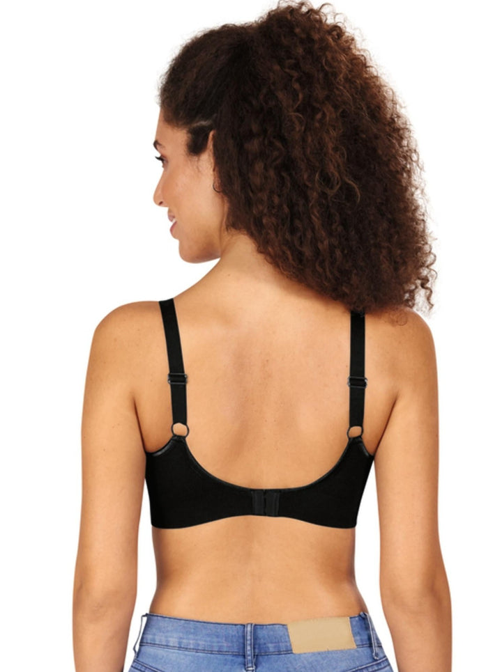 Amoena Eliza Wire Free Mastectomy Bra - Black - Erilan