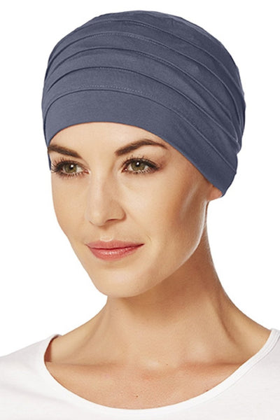 Christine Yoga Turban - Steel Blue - Erilan