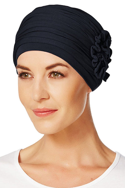 Christine Lotus Turban: Denim - Erilan