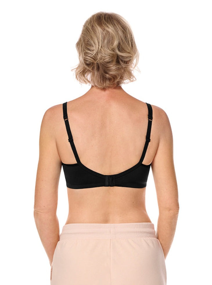 Amoena Mara Padded Mastectomy Bra - Black - Erilan