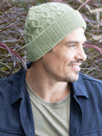 Rigon Cable Knit Unisex Beanie - Olive Green