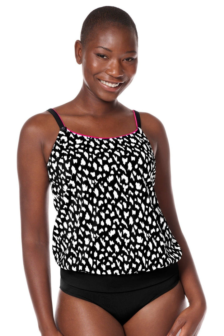 Amoena Manila Blouson Mastectomy Swim Top - Erilan