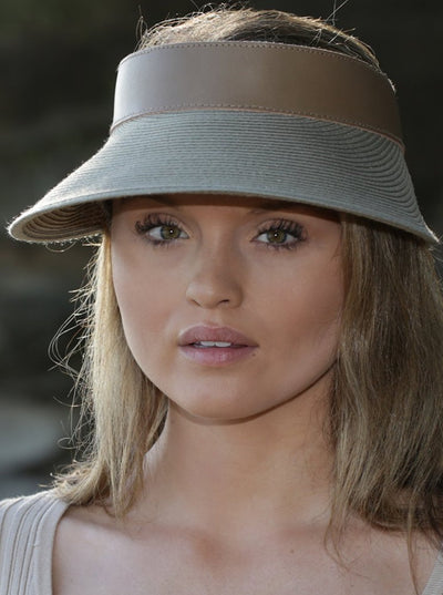 Tina M Copenhagen Audrey Wide Brim Visor - Sage - Erilan