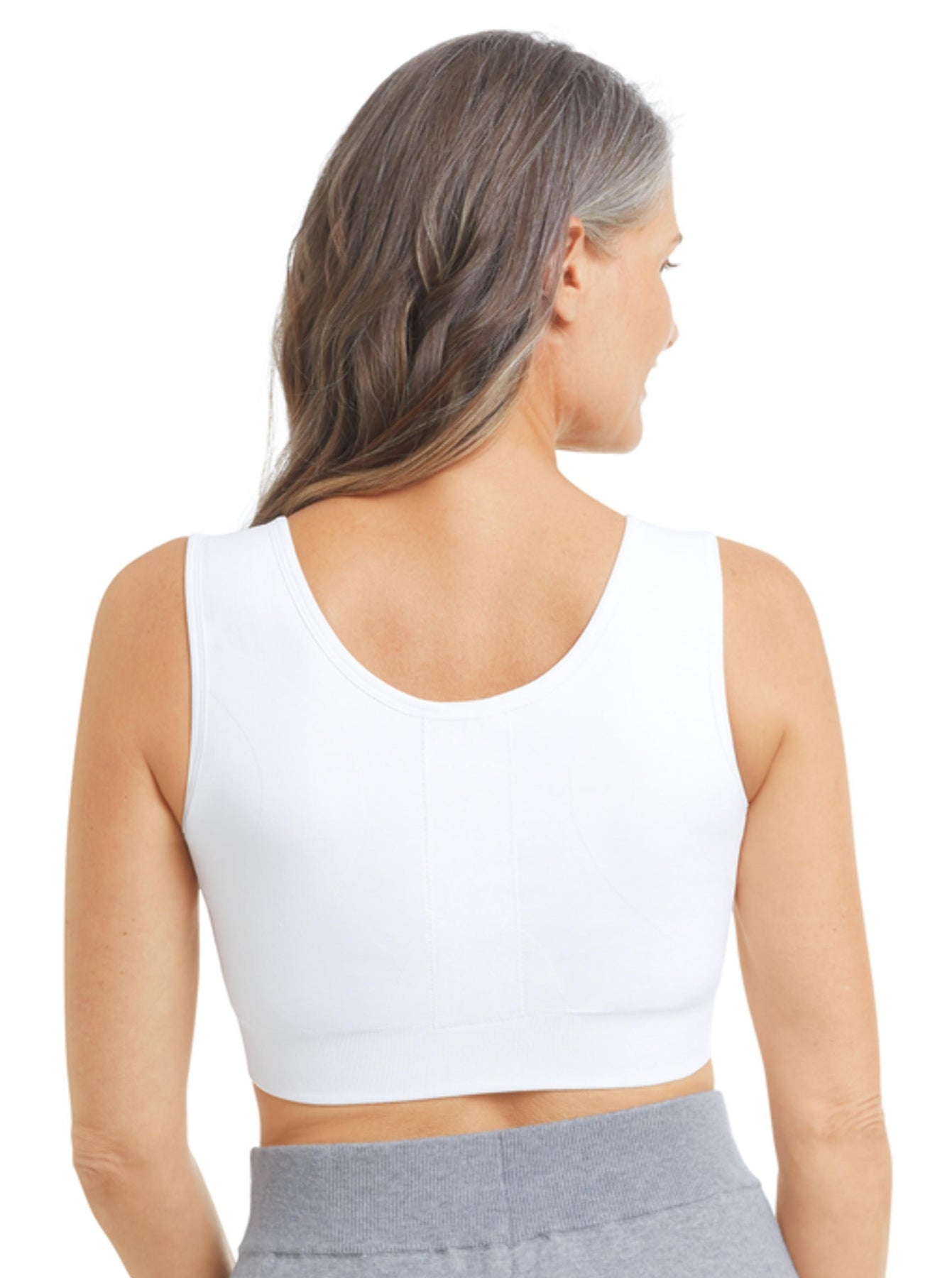 Amoena Sina Seamless Surgical Bra - White