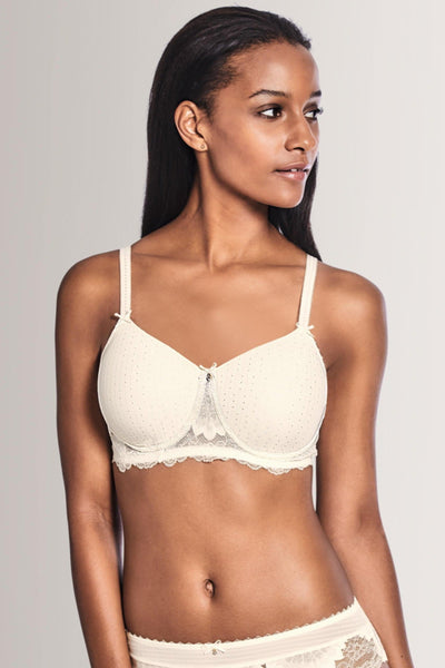 Amoena Aurelie Padded Mastectomy Bra - Off White - Erilan