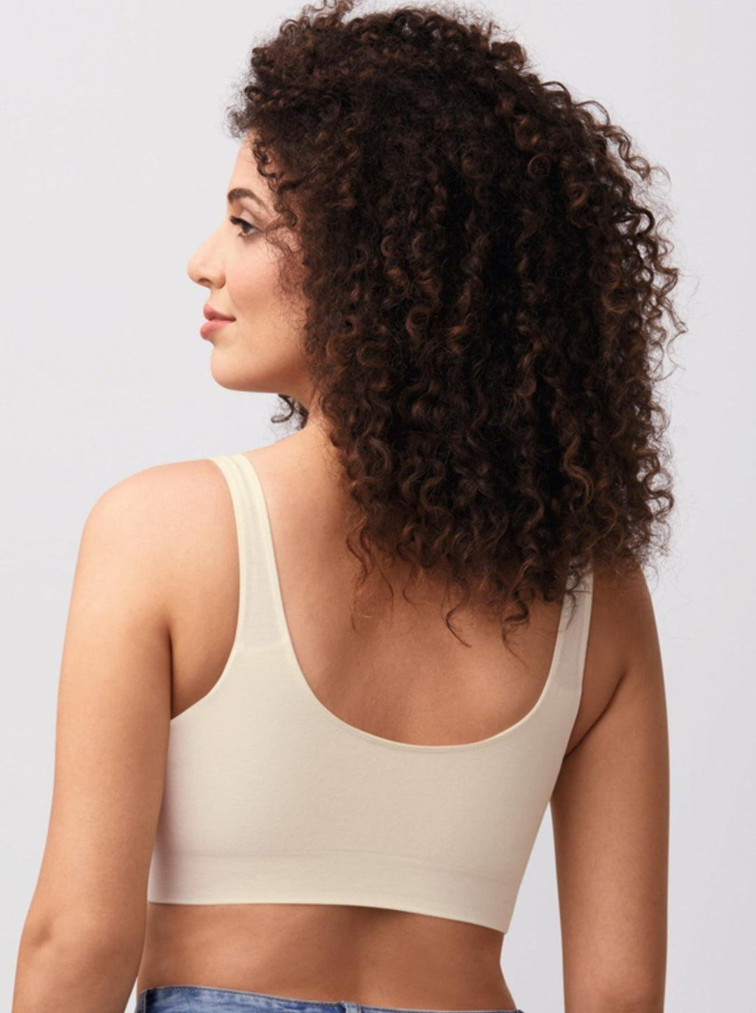 Amoena Becky Wire Free Mastectomy Bra - Off White - Erilan