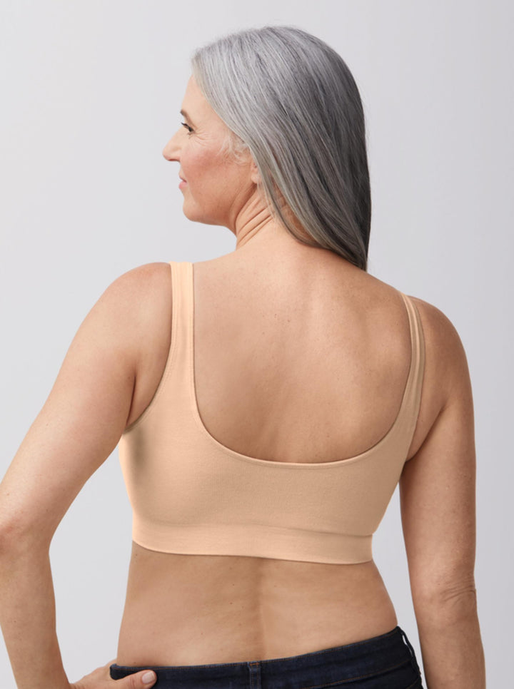 Amoena Becky Wire Free Mastectomy Bra - Rose Nude - Erilan
