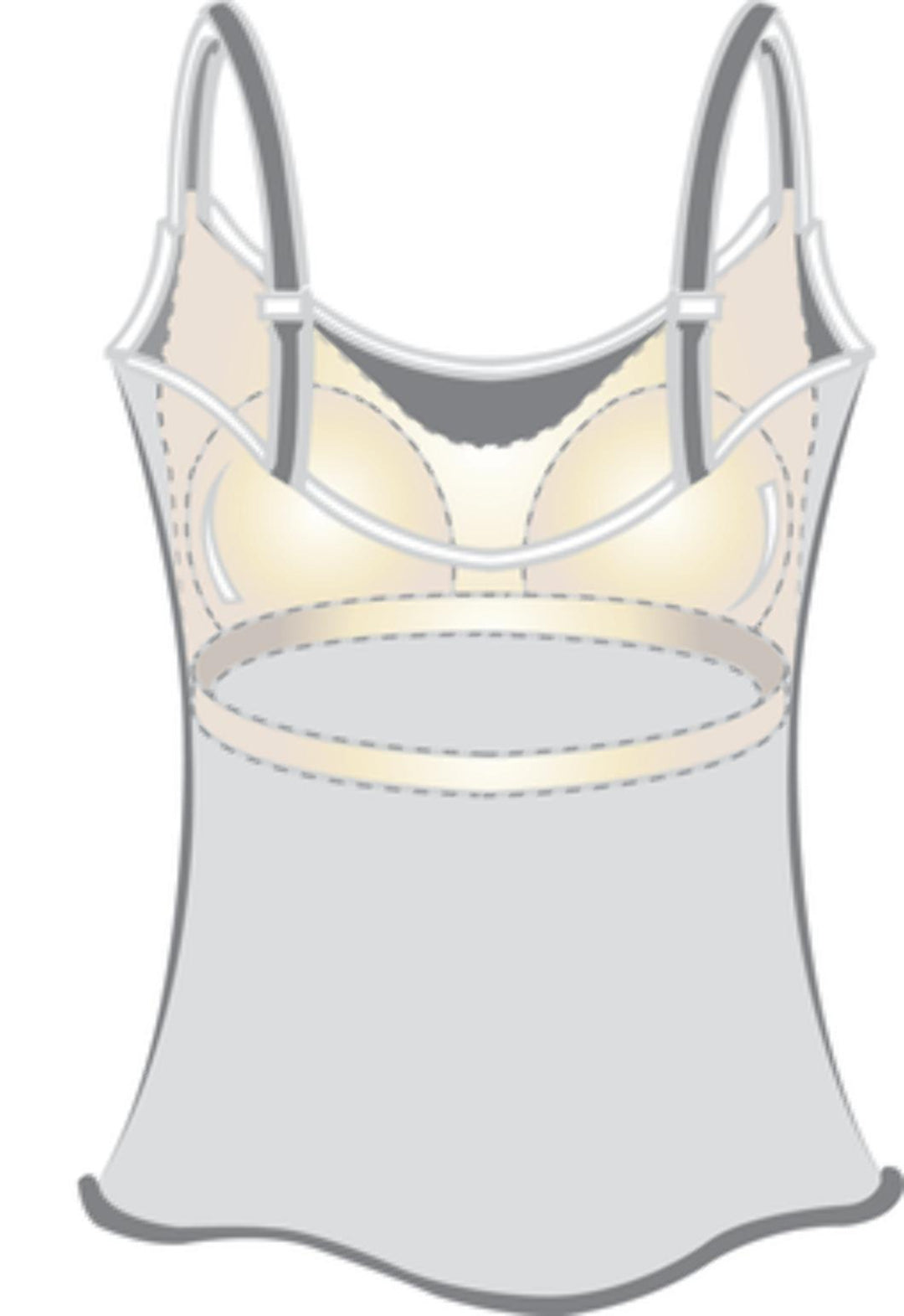 Amoena Valletta Mastectomy Top - Peach - Erilan