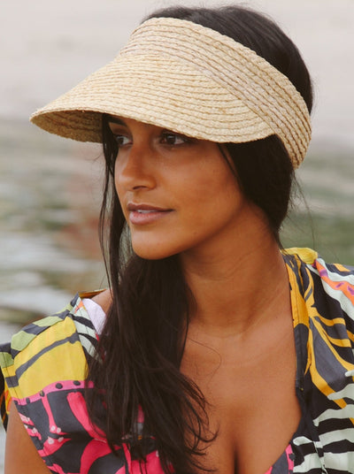 Tina M Copenhagen Noosa Raffia Visor - Natural - Erilan