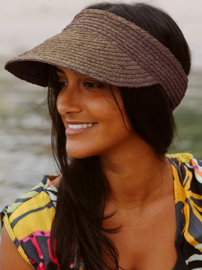 Tina M Copenhagen Noosa Raffia Visor - Mushroom - Erilan