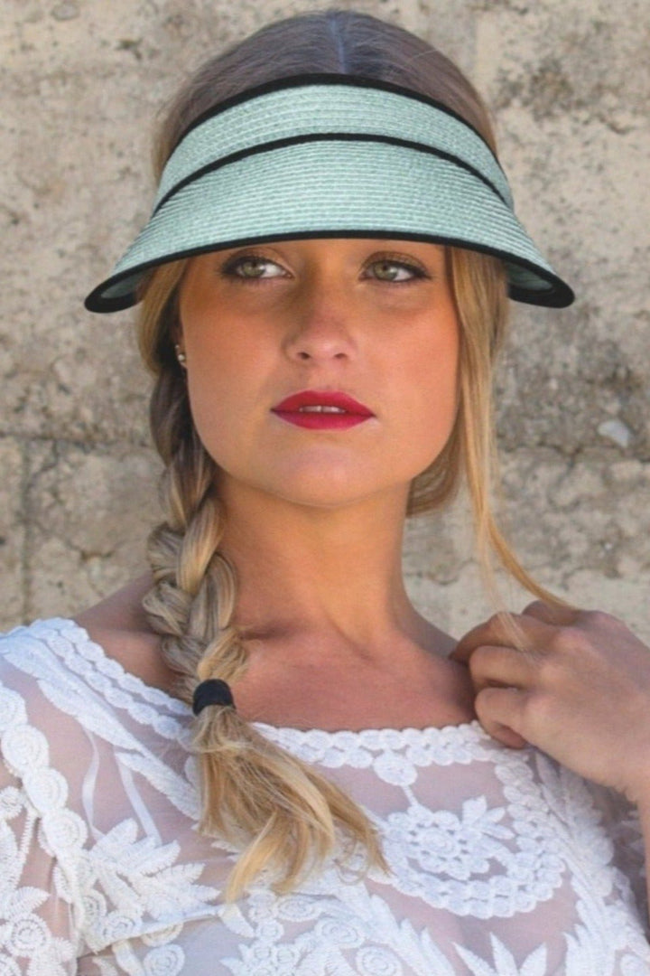 Evoke Pearl Golf Visor - Seafoam - Erilan