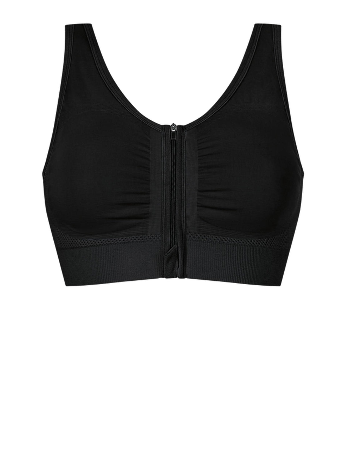 Amoena Emilia Seamless Surgical Bra - Black - Erilan