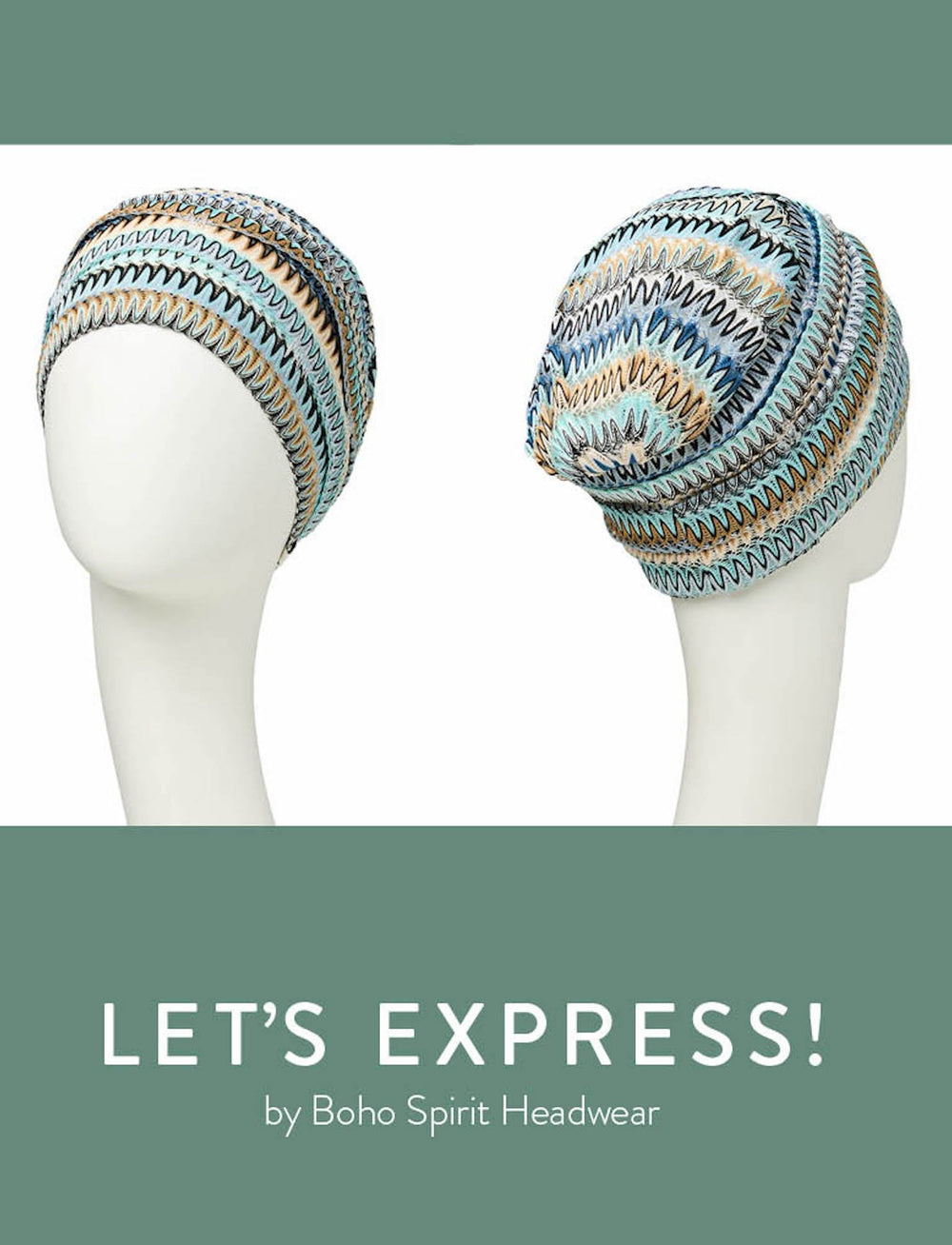 Christine Boho Turban - Zig Zag Blues - Erilan