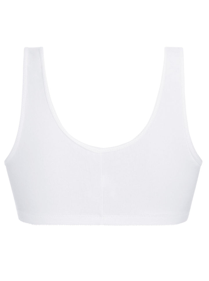 Amoena Frances Wire Free Mastectomy Bra - White - Erilan