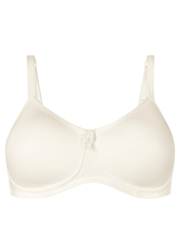 Amoena Lara Wire Free Padded Mastectomy Bra - Off white - Erilan