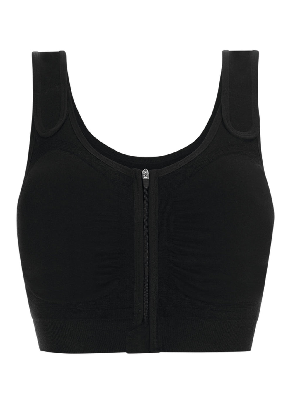 Amoena Leyla Seamless Surgical Bra - Black - Erilan