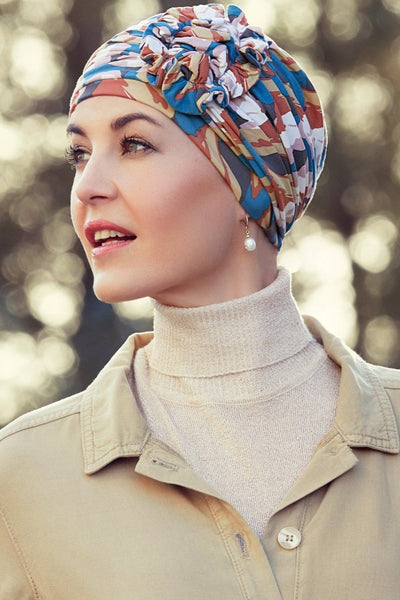 Christine Lotus Turban - Autumn Cherries - Erilan