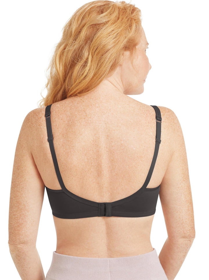 Amoena Mara Padded Front Fastening Mastectomy Bra - Dark Grey - Erilan