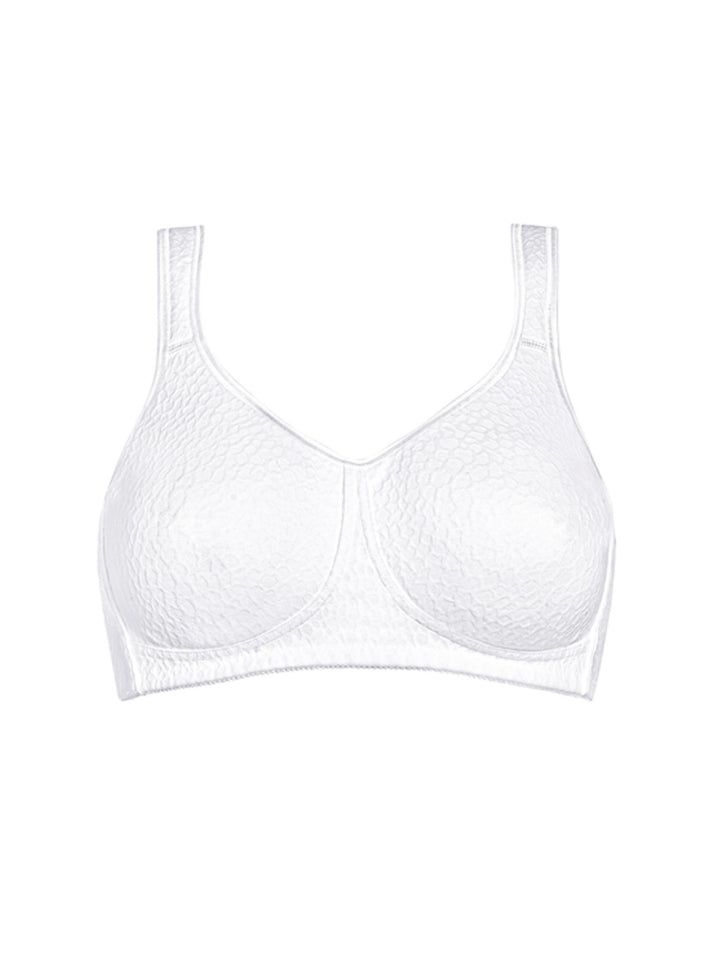 Amoena Mona Wire Free Mastectomy Bra - White - Erilan