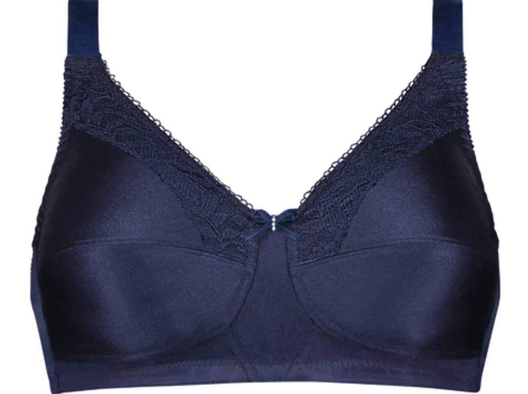 Amoena Nancy Wire Free Mastectomy Bra - Dark Blue - Erilan