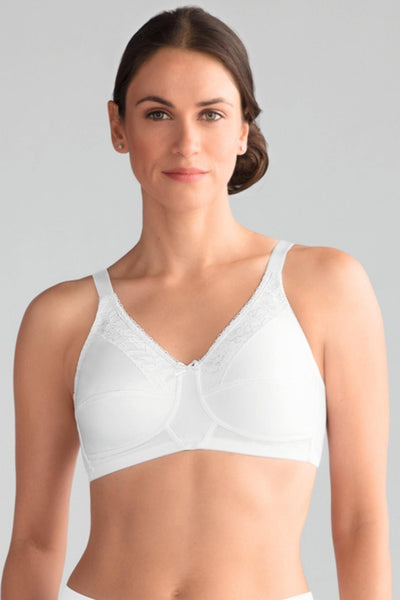 Amoena Nancy Wire-free Mastectomy Bra - white - Erilan