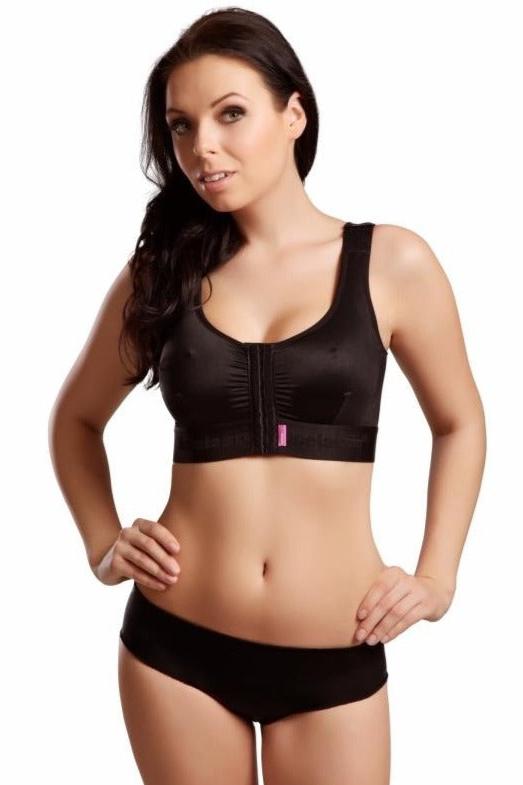 Lipoelastic PI Extra Variant Post Surgery Bra: Black - Erilan