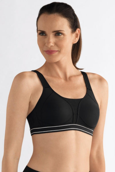 Amoena Performance Wire Free Mastectomy Sports Bra - Black - Erilan