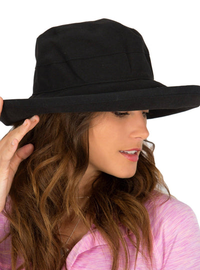 Cancer Council Essential Traveller Sunhat - Black - Erilan