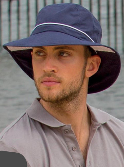 Cancer Council Marvin Bucket Hat - Navy - Erilan