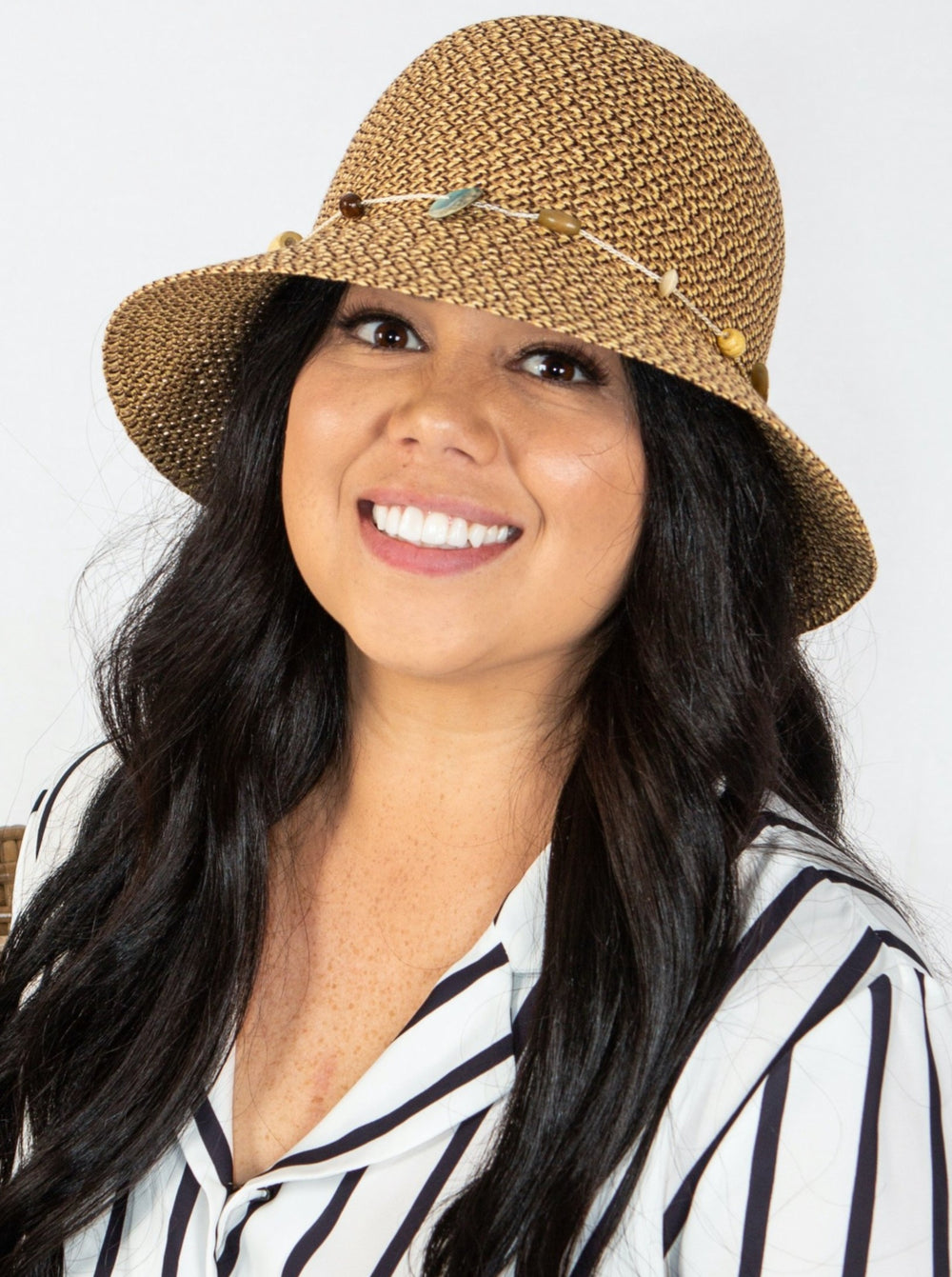 Cancer Council Bohemian Bucket Style Hat - Chocolate Fleck - Erilan