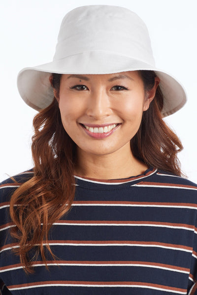 Cancer Council Ladies Golf Hat - White - Erilan