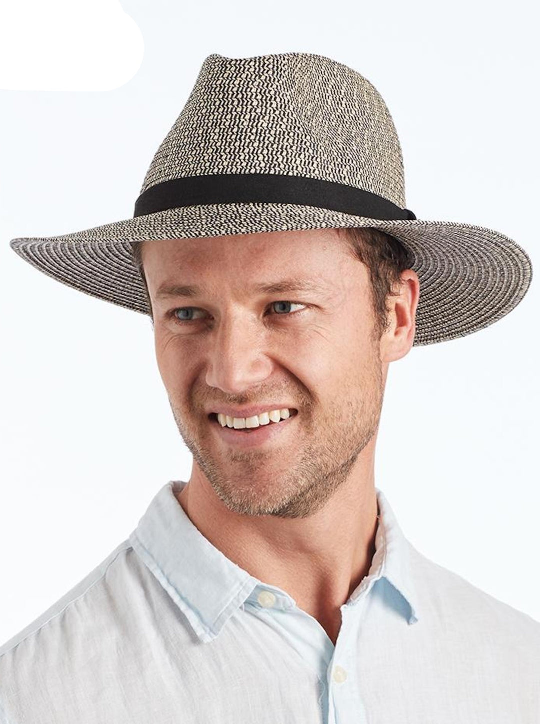 Cancer Council Outback Lightweight Fedora - Grey/Black - Erilan