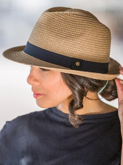 Rigon Unisex Resort Trilby - Caramel - Erilan