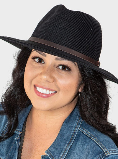 Cancer Council Darby Fedora Unisex - Black - Erilan