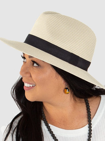 Cancer Council Cafe Fedora Unisex - Ivory - Erilan